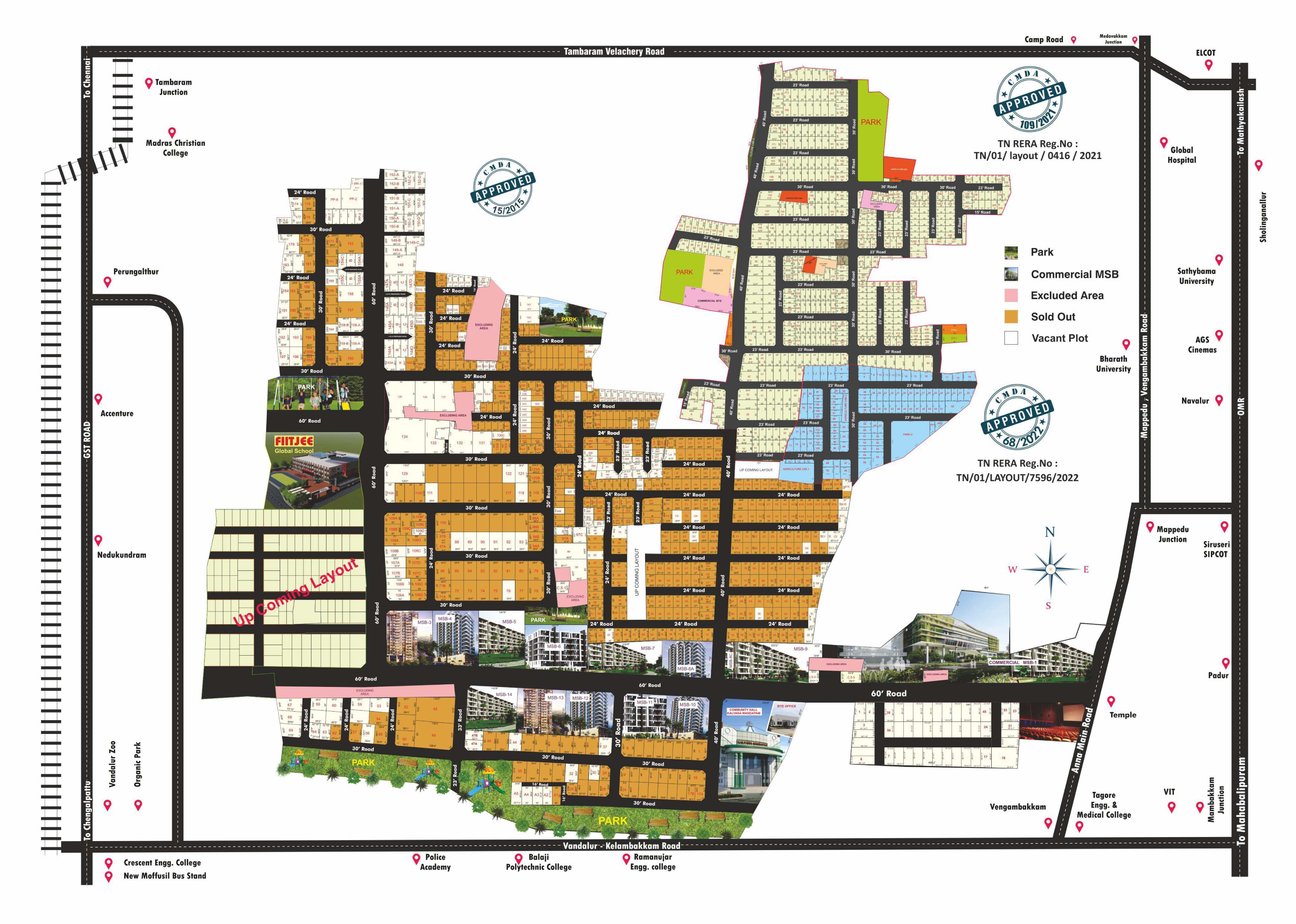 " Budget Plot in East Tambaram Plot for Sale in Vengambakkam"